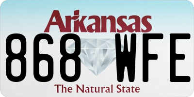 AR license plate 868WFE