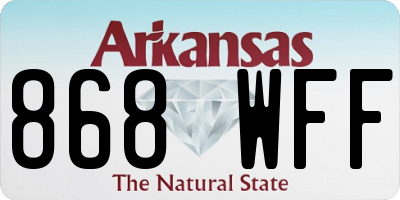 AR license plate 868WFF