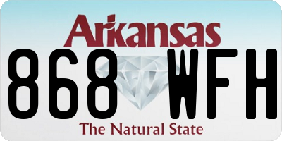 AR license plate 868WFH