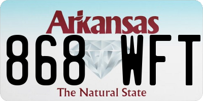 AR license plate 868WFT