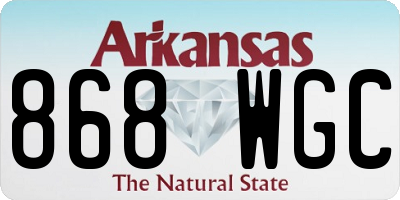 AR license plate 868WGC