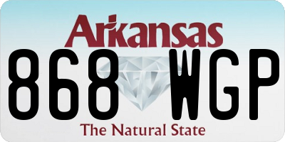 AR license plate 868WGP