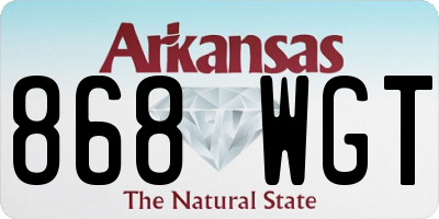 AR license plate 868WGT