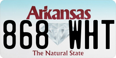AR license plate 868WHT