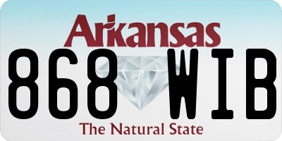 AR license plate 868WIB