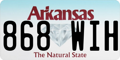 AR license plate 868WIH