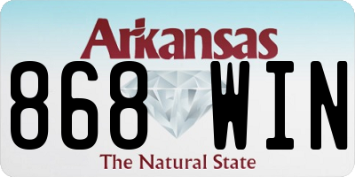 AR license plate 868WIN