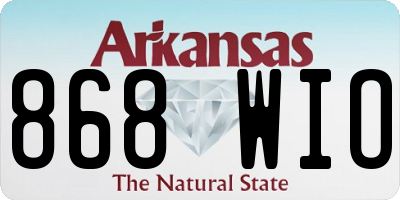 AR license plate 868WIO