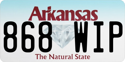 AR license plate 868WIP