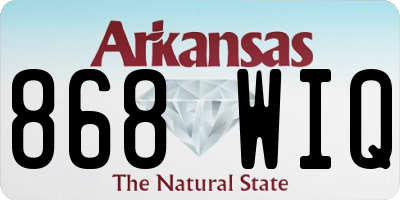 AR license plate 868WIQ
