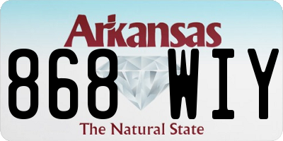 AR license plate 868WIY