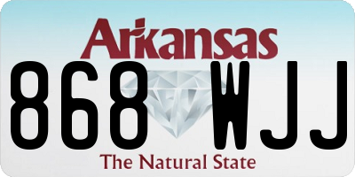 AR license plate 868WJJ