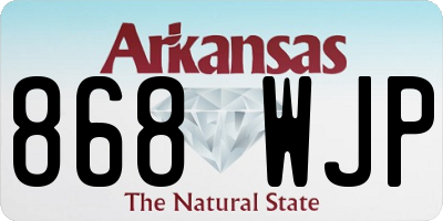 AR license plate 868WJP