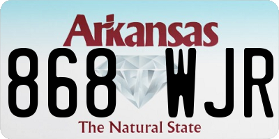 AR license plate 868WJR