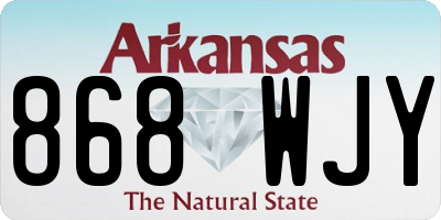 AR license plate 868WJY