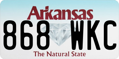 AR license plate 868WKC