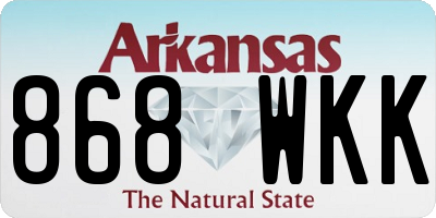 AR license plate 868WKK