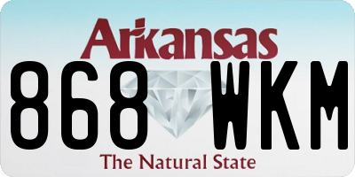 AR license plate 868WKM