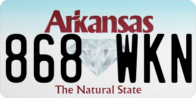 AR license plate 868WKN