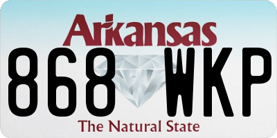 AR license plate 868WKP