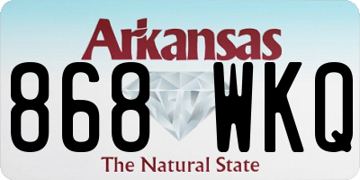 AR license plate 868WKQ