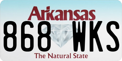 AR license plate 868WKS
