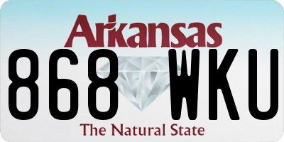 AR license plate 868WKU