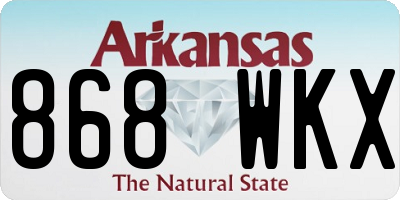 AR license plate 868WKX