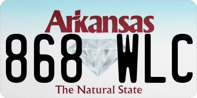 AR license plate 868WLC