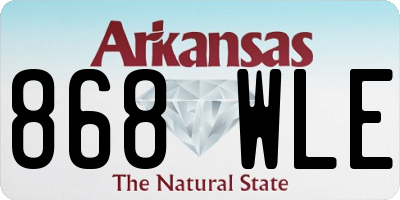 AR license plate 868WLE