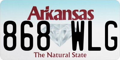 AR license plate 868WLG