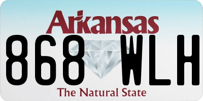 AR license plate 868WLH