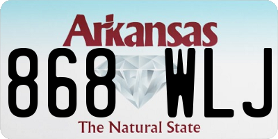 AR license plate 868WLJ