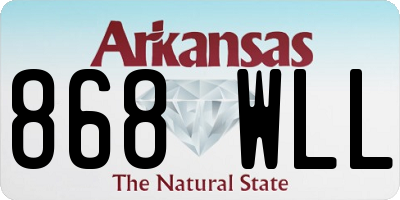 AR license plate 868WLL