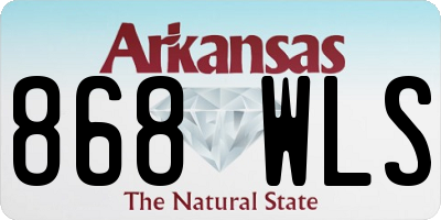 AR license plate 868WLS