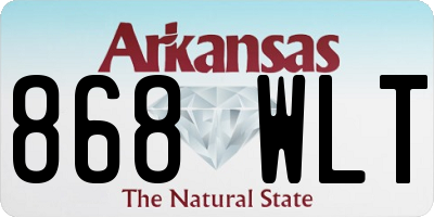AR license plate 868WLT
