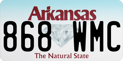 AR license plate 868WMC