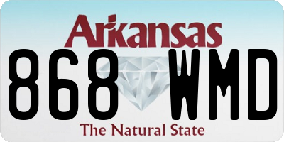 AR license plate 868WMD