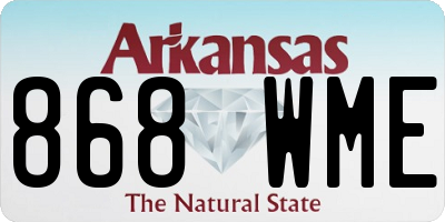 AR license plate 868WME