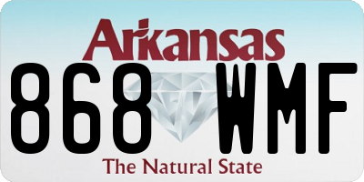 AR license plate 868WMF