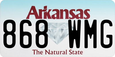AR license plate 868WMG