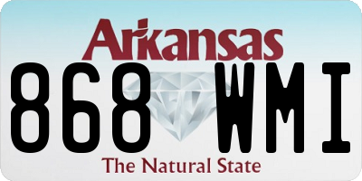 AR license plate 868WMI