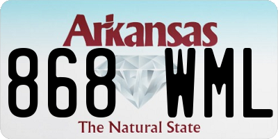 AR license plate 868WML