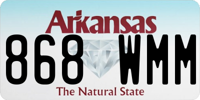 AR license plate 868WMM