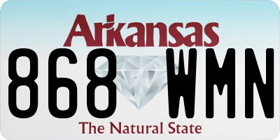 AR license plate 868WMN