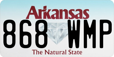 AR license plate 868WMP