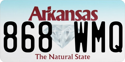AR license plate 868WMQ