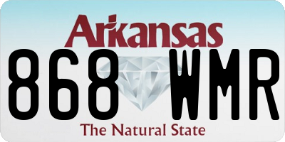 AR license plate 868WMR