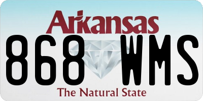 AR license plate 868WMS