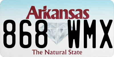 AR license plate 868WMX